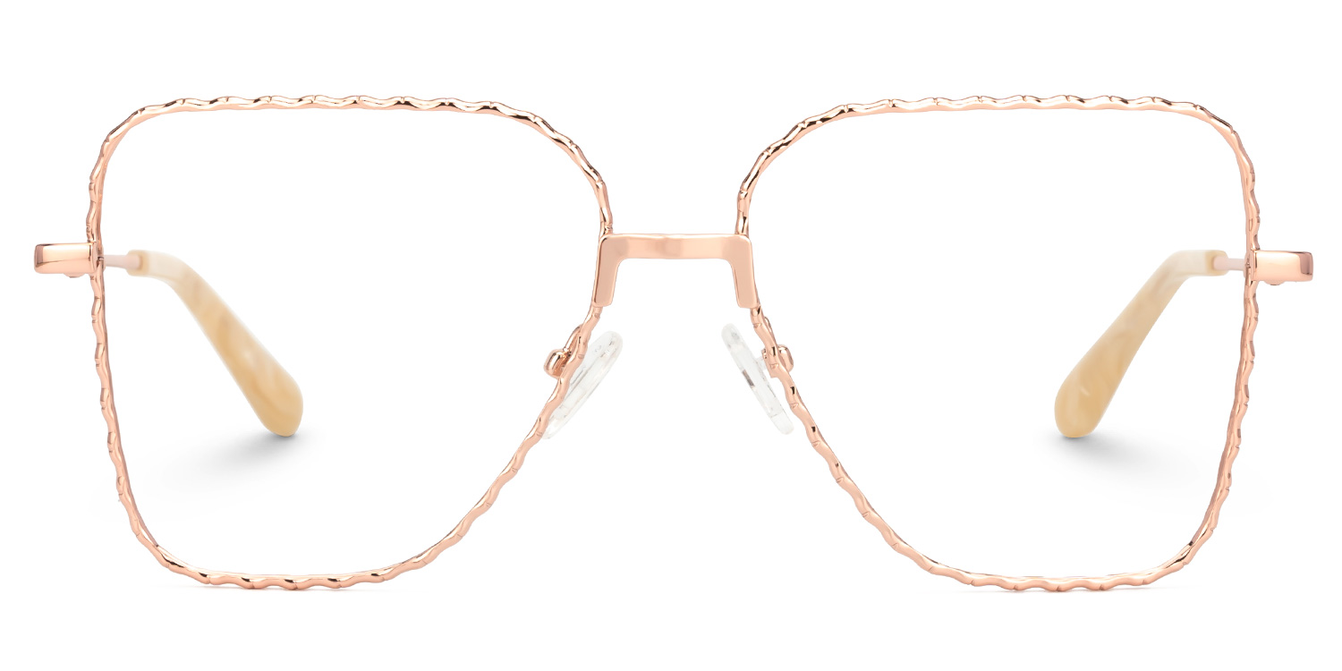 Teri Rosa-Gold Pilot Brille