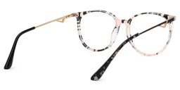 Babbage Blumendruck-Rosa Rund Brille3