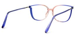 Walden Blau-Orange Cateye Brille3