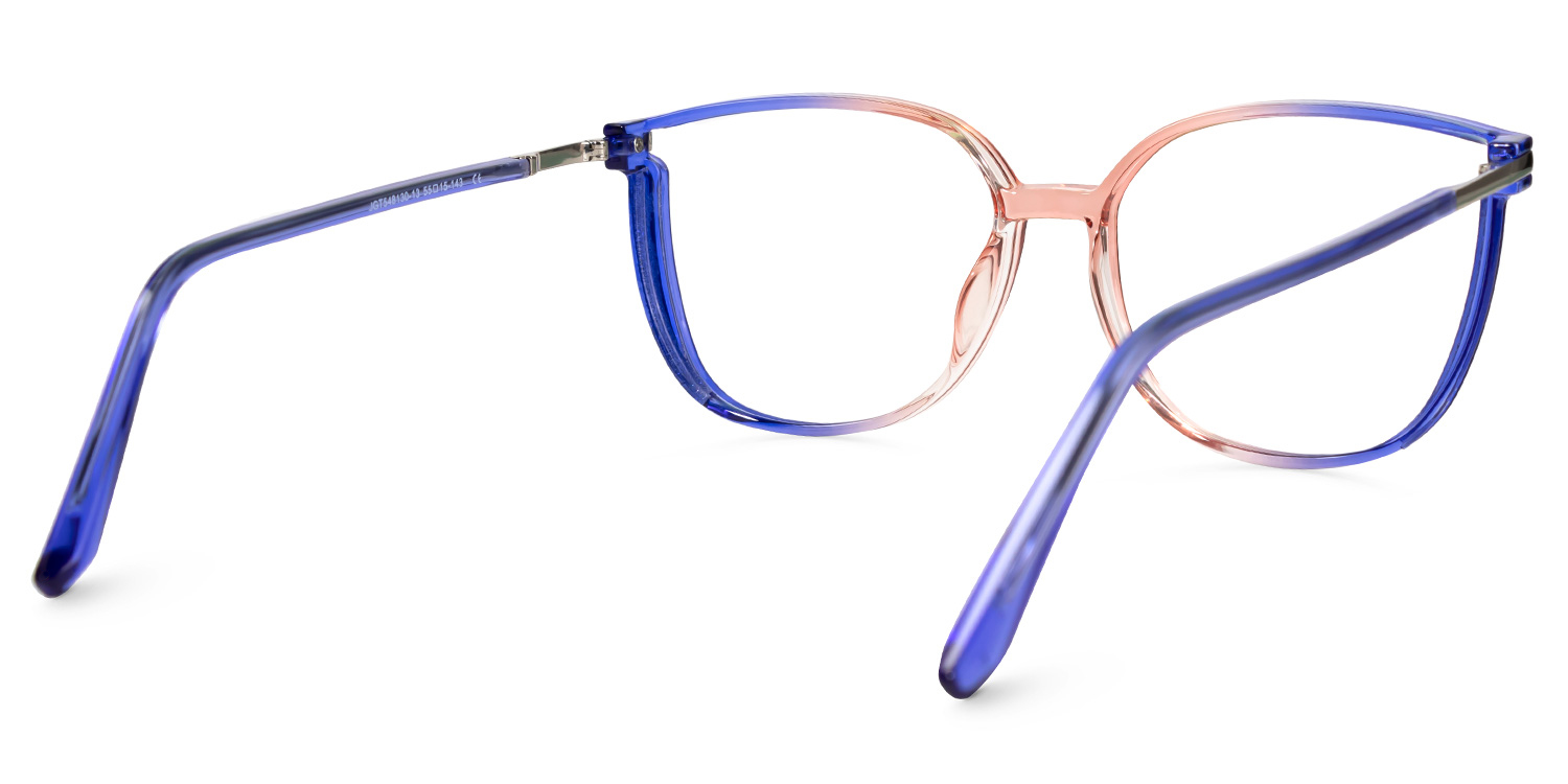 Walden Blau-Orange Cateye Brille3
