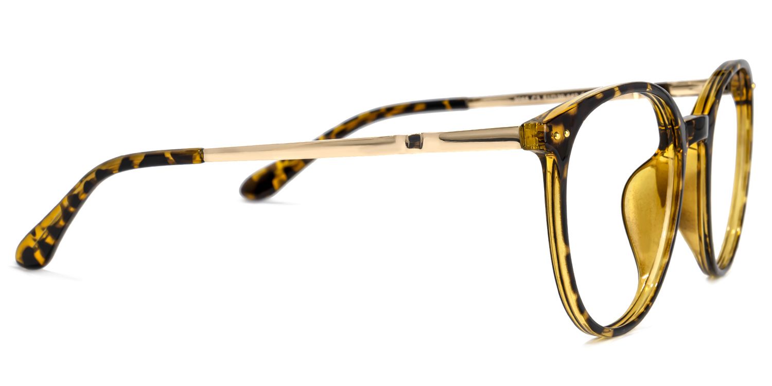 Falecia Gelb-Tortoise Rund Brille2