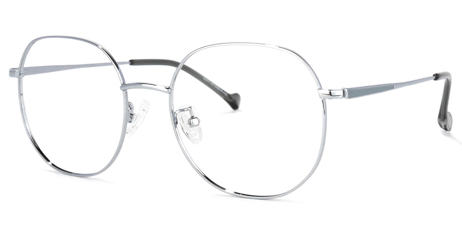 Qusay Silber Rund Brille1