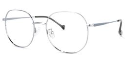 Qusay Silber Rund Brille1