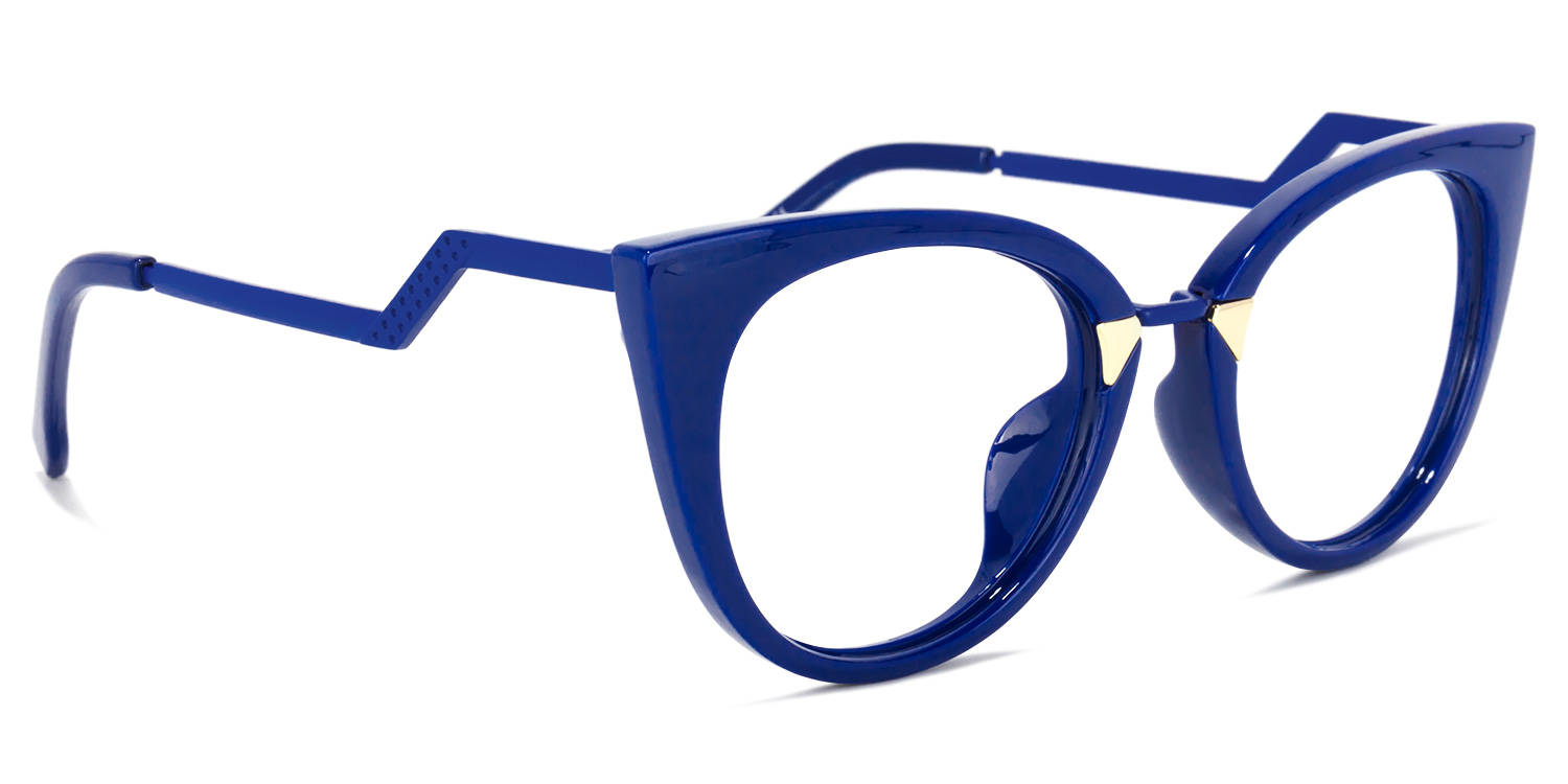 Jacqueline Dunkelblau Cateye Brille2