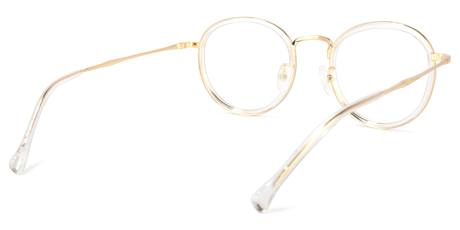 Yahya Gold Rund Brille4