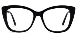 Deangela Schwarz Cateye Brille2