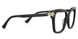 Shakeel Schwarz Quadratisch Brille4