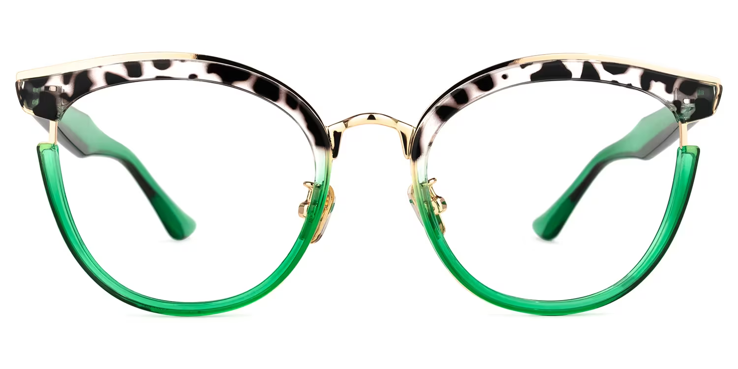 Laraine Grün Cateye Brille0
