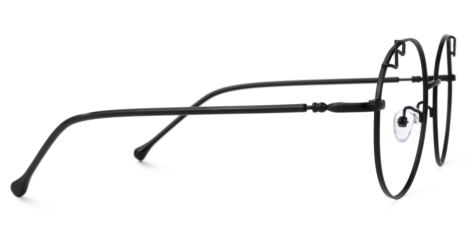 Bakula Schwarz Rund Brille2