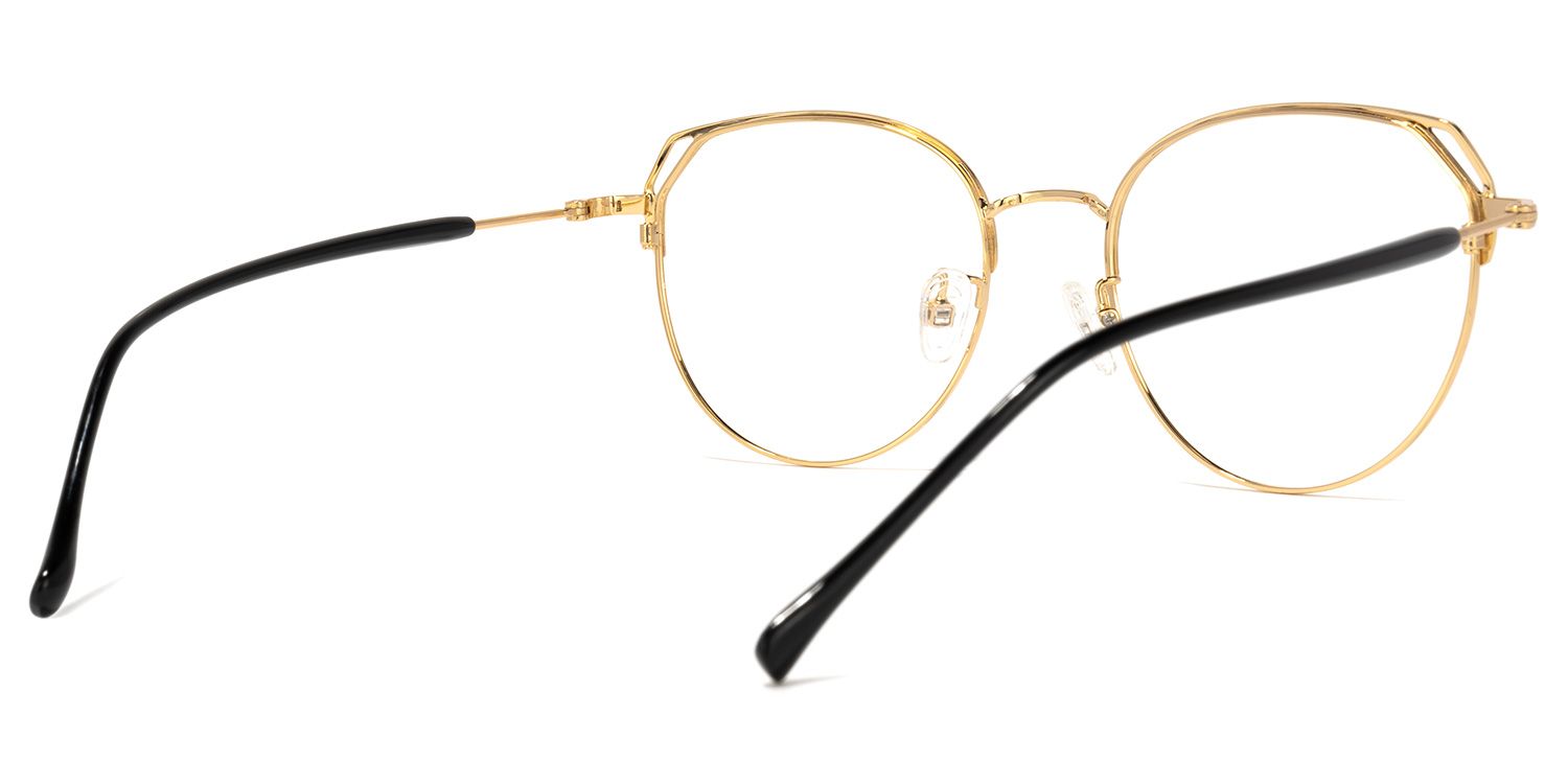 Haggith Deviantart Haggith Schwarz-Gold Cateye Brille