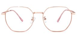 Lilly Rosa-Gold Geometrisch Brille0
