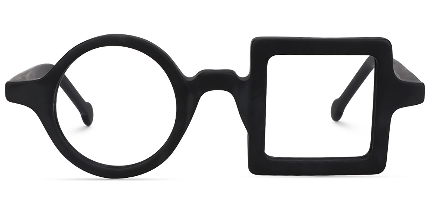 Paola  Schwarz Asymmetrische Brille0