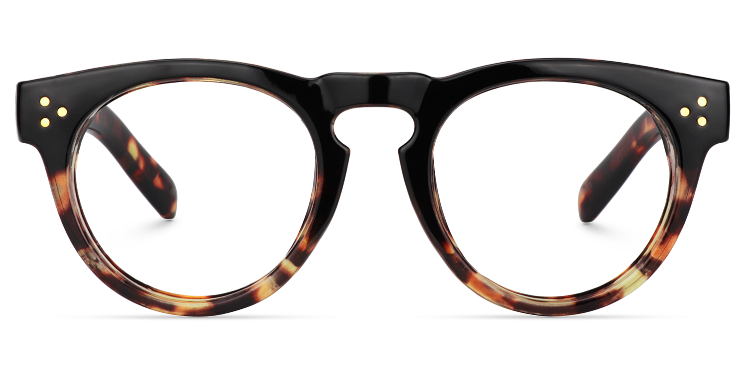 Malloy Rund Tortoise Brille0