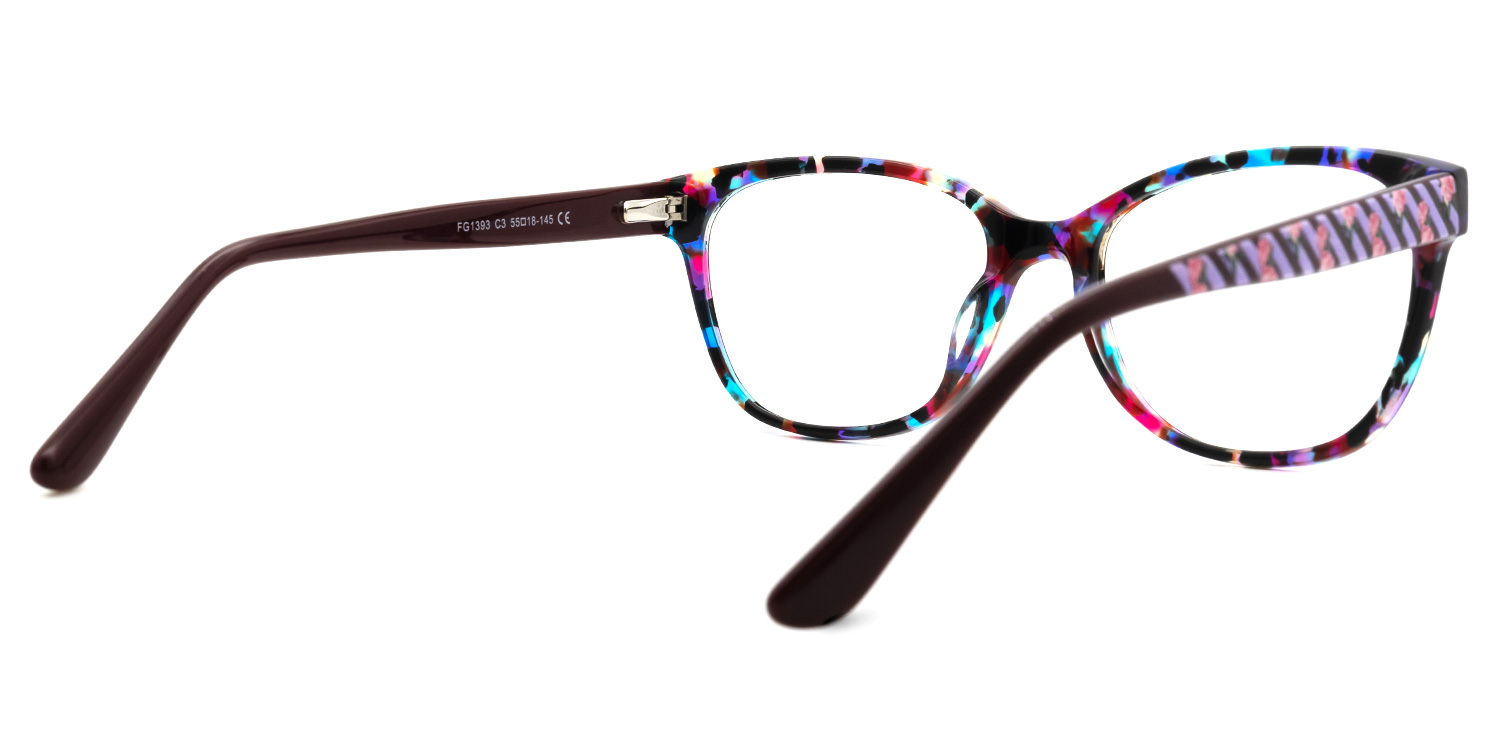 Okes Bunt Rechteckig Brille2