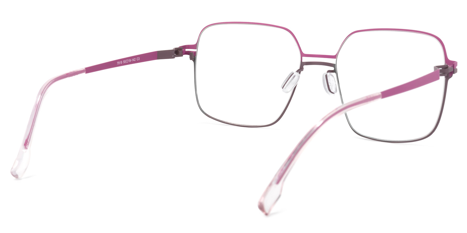 Yadira Lila Quadratisch Brille4