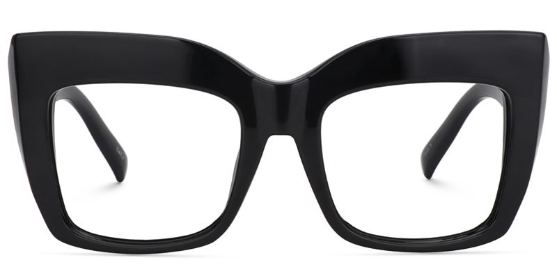 Alberta Schwarz Cat Eye Brille0