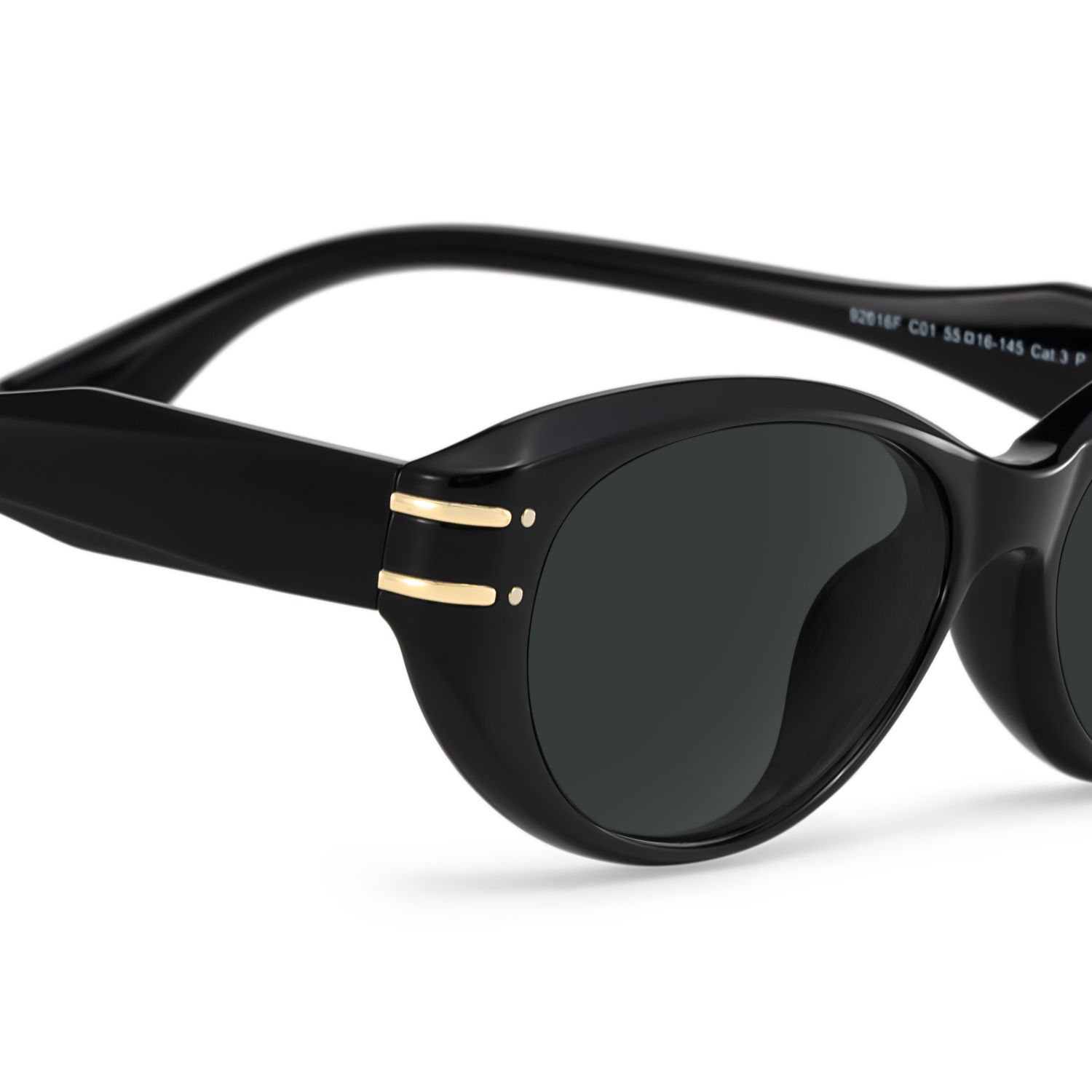 Lina Schwarz Cateye TR90 Sonnenbrille4