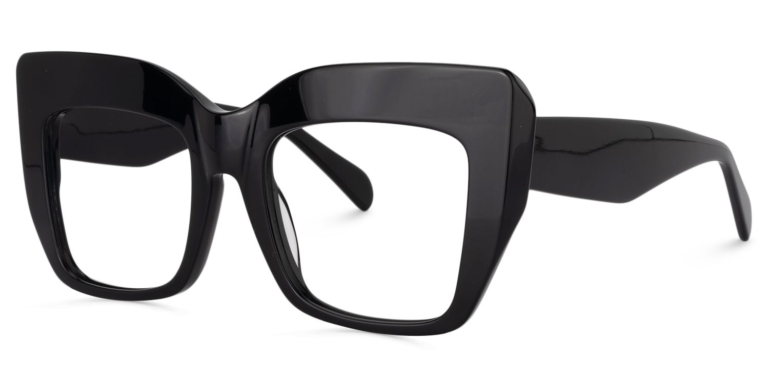Charmaine Schwarz Cat Eye Brille1