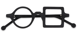 Paola Schwarz Geometrisch Brille5