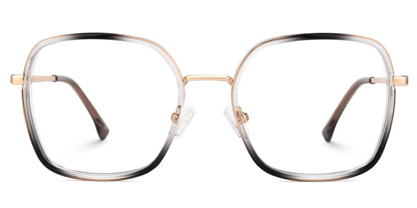 Kelby Grau-Schwarz Quadratisch Brille