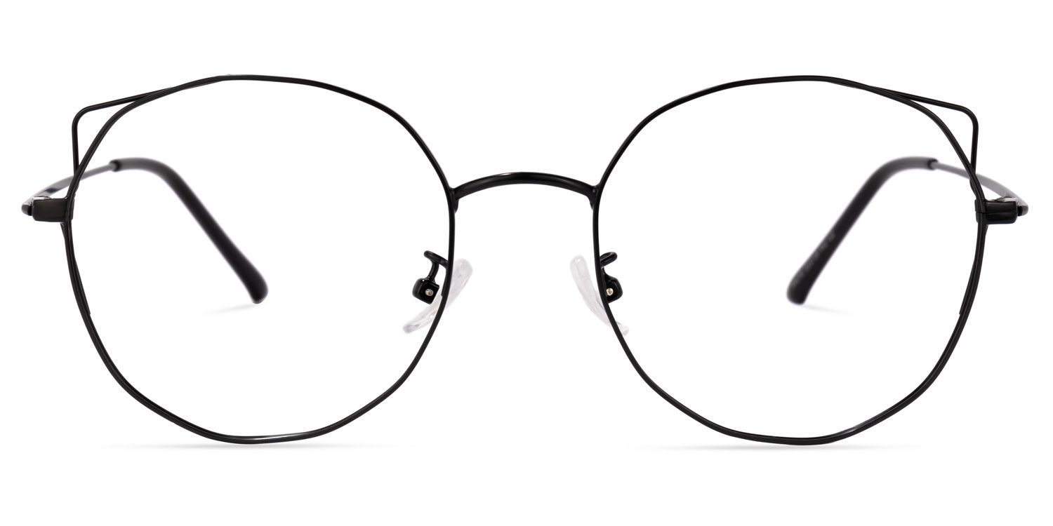 LaRue Schwarze Geometrische Brille0