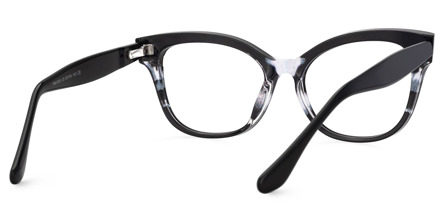 Joanie Schwarz Cateye TR90 Brille3