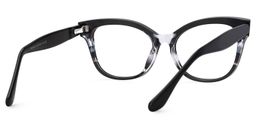 Joanie Schwarz Cateye Brille3