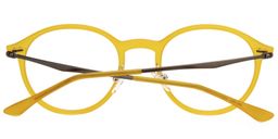 Dolores Gelb Rund Brille4