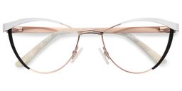 Sydney Weiß schwarz Cateye Brille4