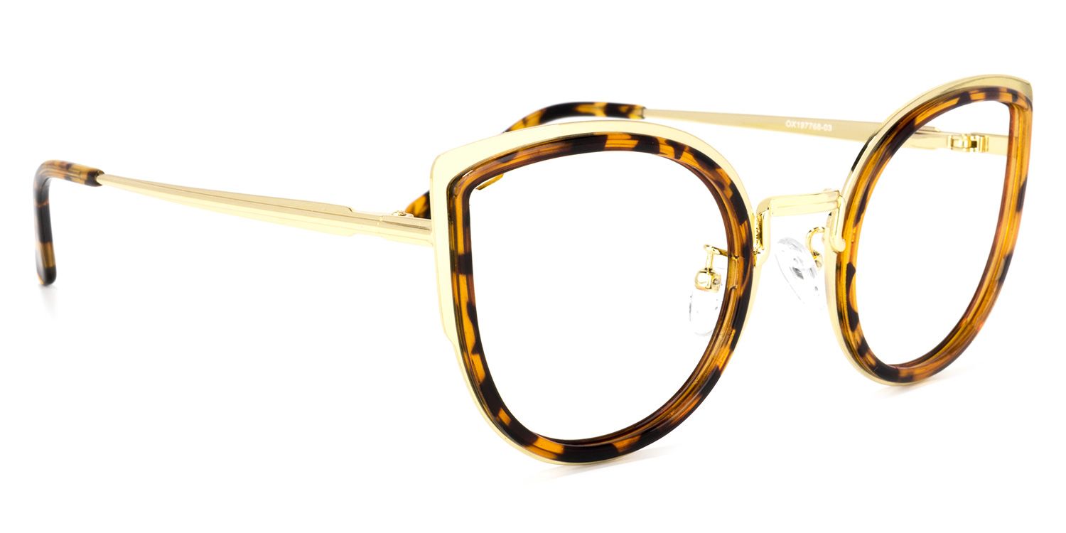 Quillan Gelbe Tortoise Cateye Brille2