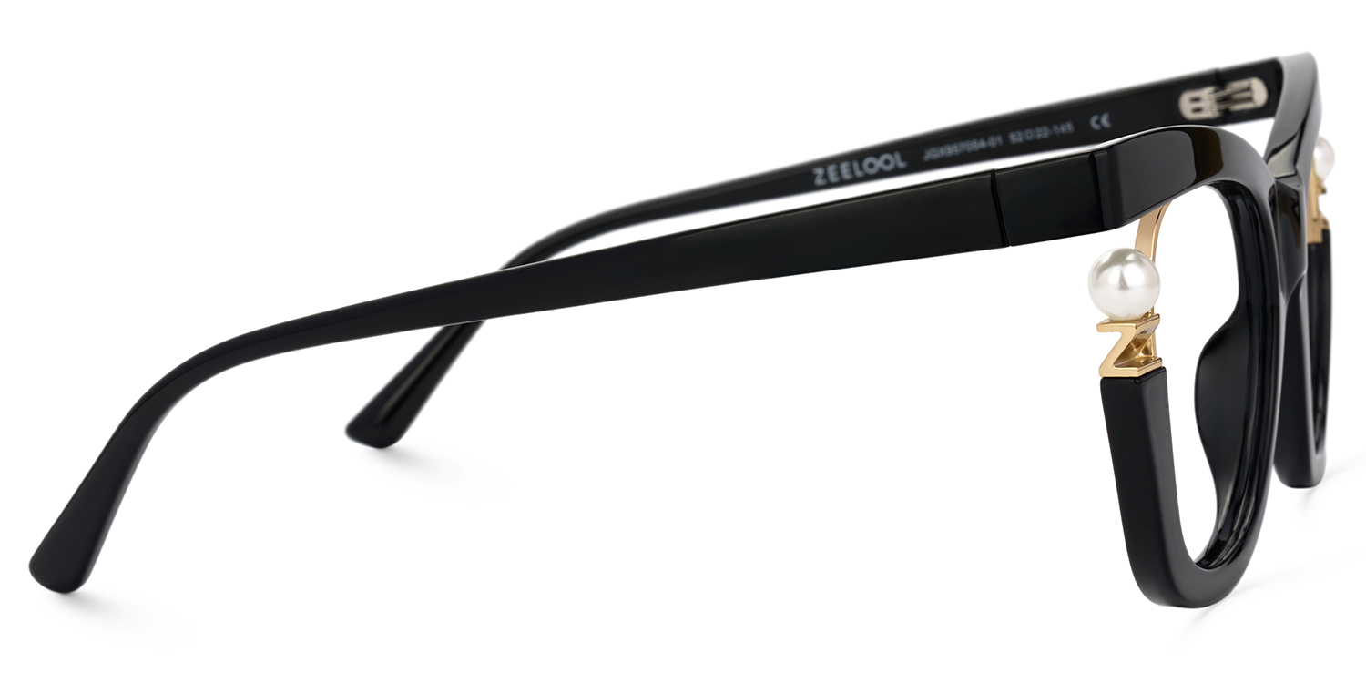 Pearl Schwarz Cateye Brille4