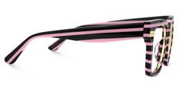 Taylor Schwarz-Rosa Quadratisch Brille4