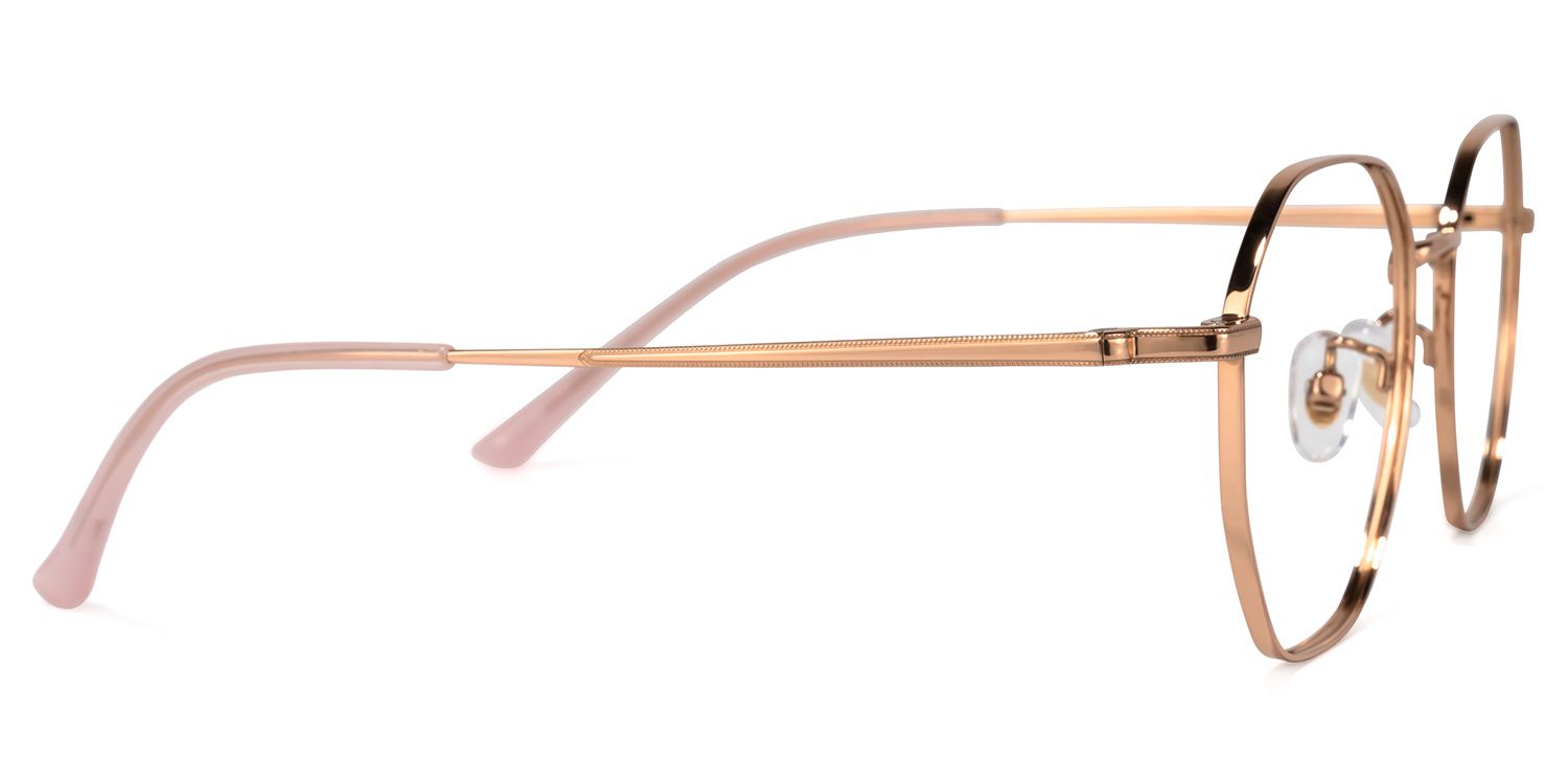 Laura Rosagold Geometrische Brille3