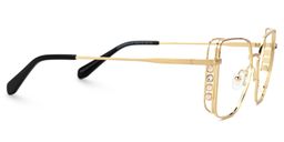 Jamison Gold Quadratisch Brille3