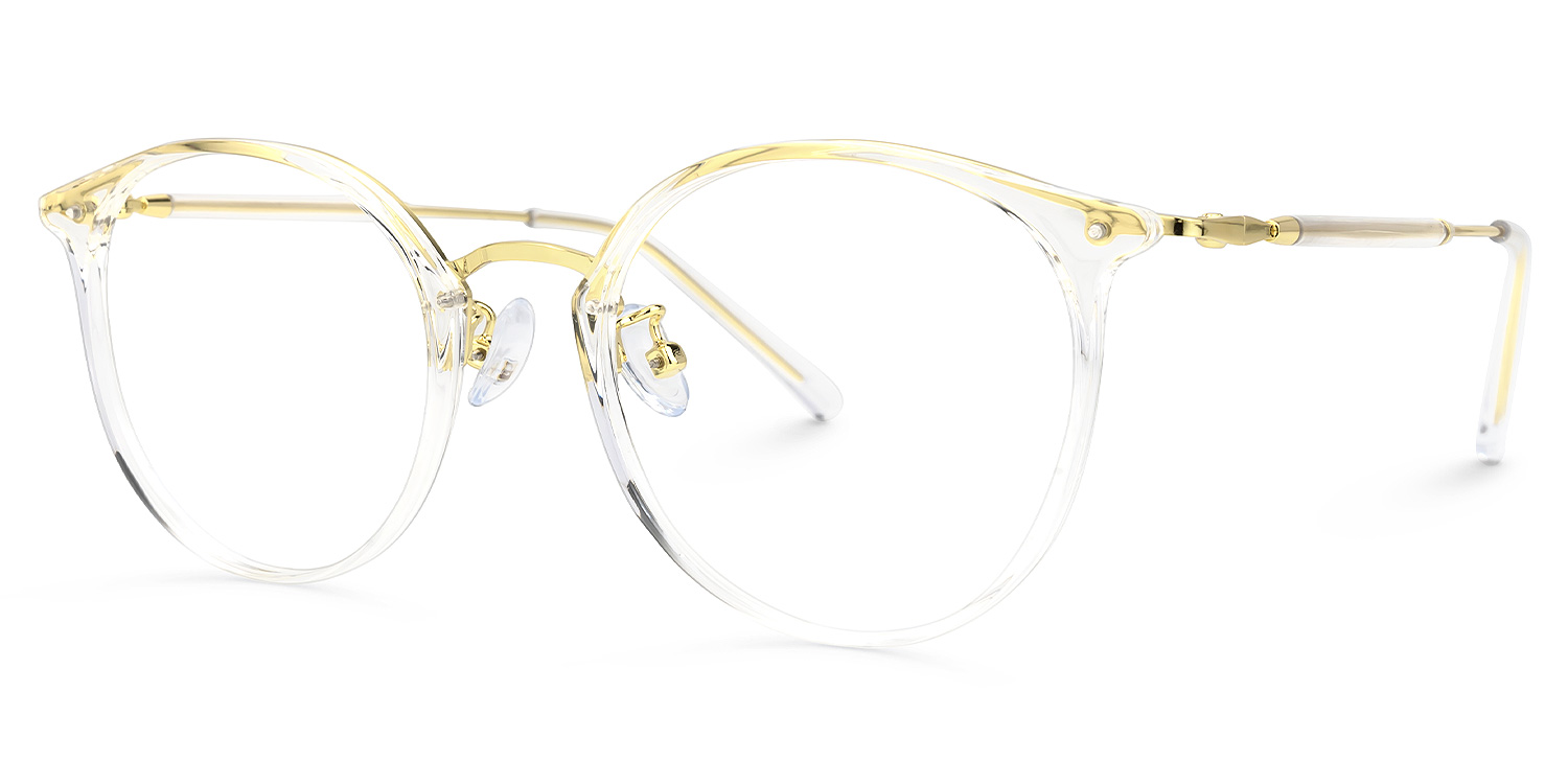 Karma Gelb Rund Brille1
