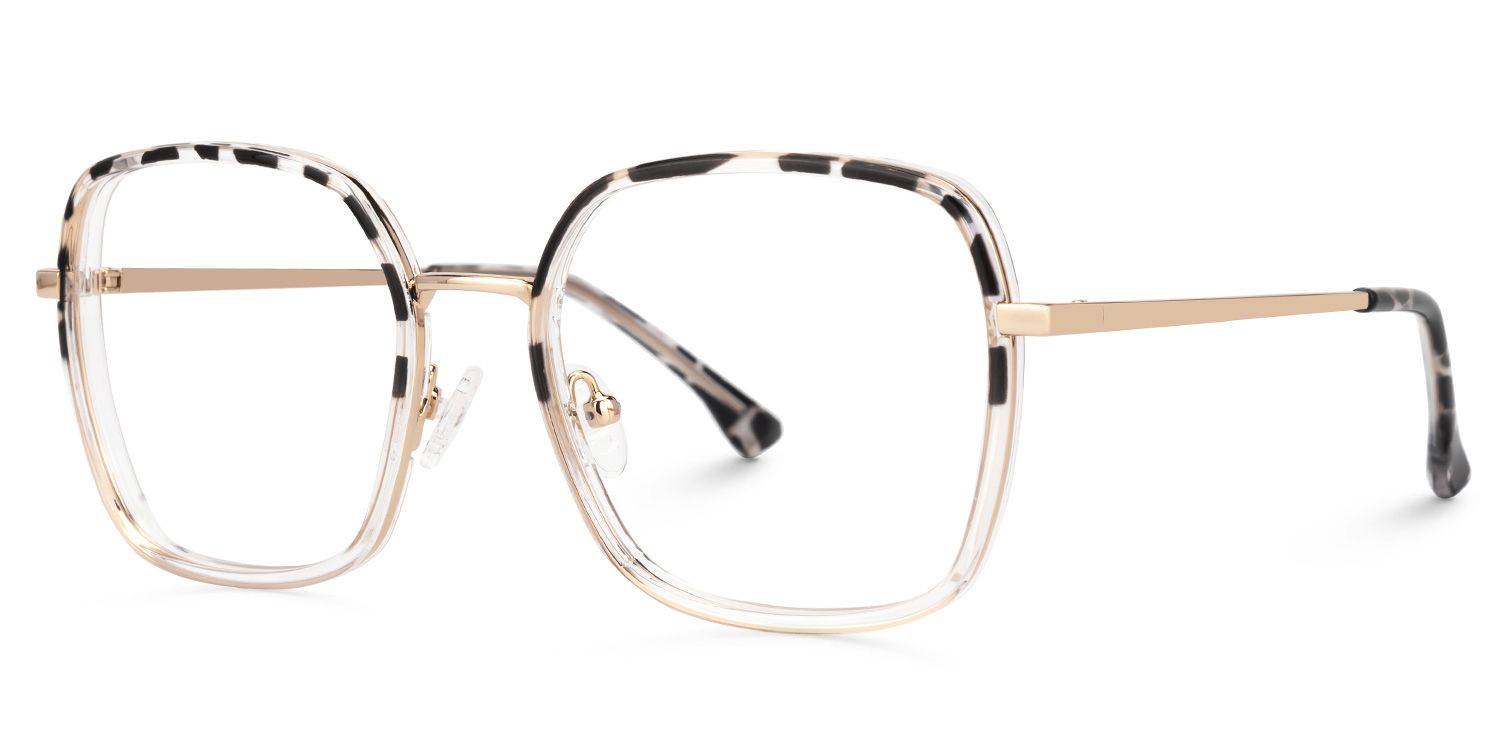 Kelby Schwarz-Tortoise Quadratisch Brille1