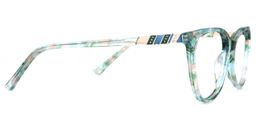 Gayla Blumendruck-Grün Cateye Brille3