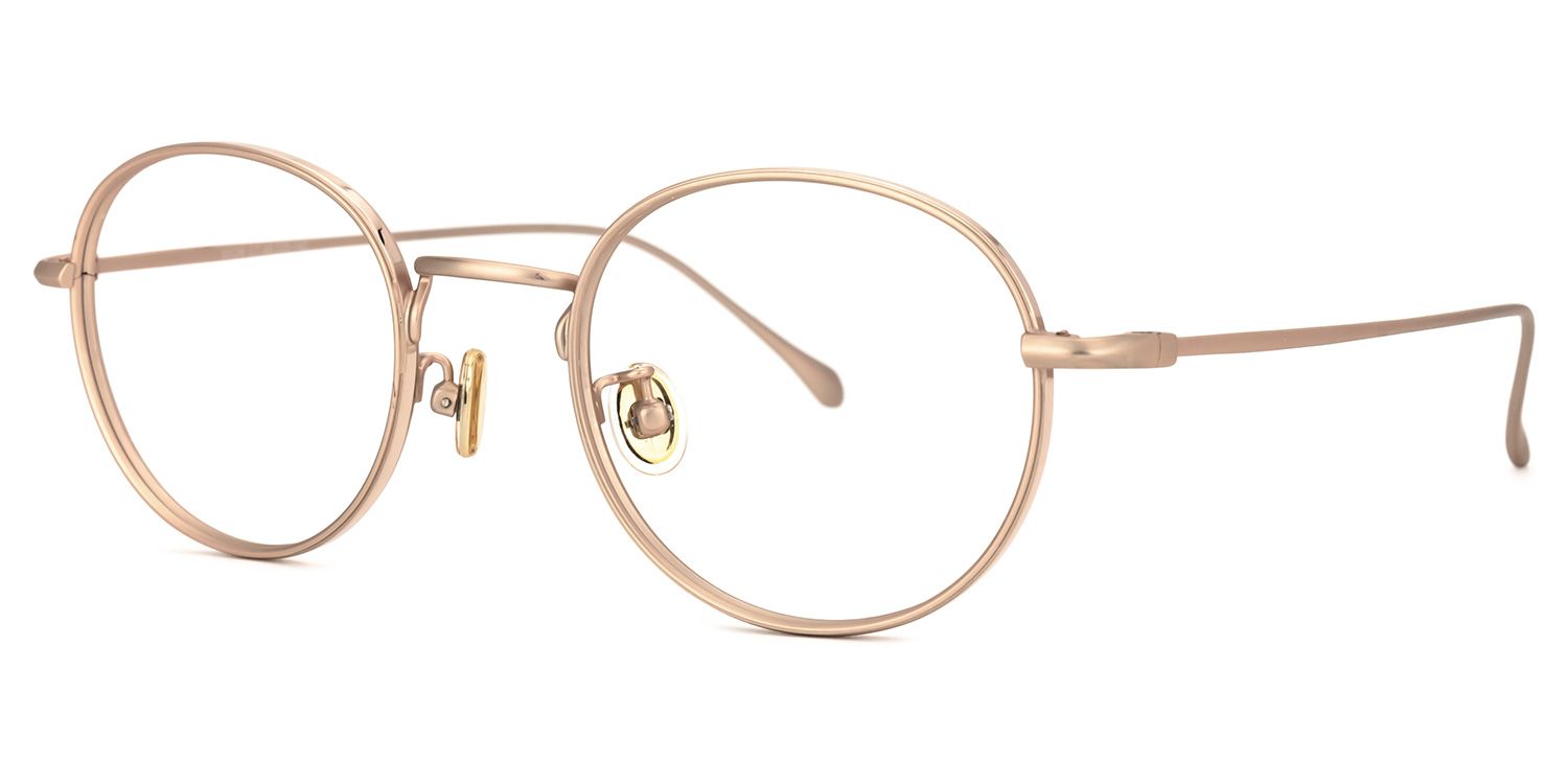 Raynor Gold Rund Brille1