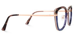 Adriana Blau Rechteckig Brille5