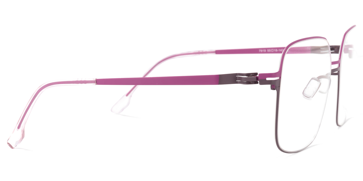 Yadira Lila Quadratisch Brille3