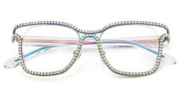 Shine Bunt Quadratisch Brille3