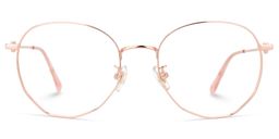 Abdul Rosa-Gold Rund Brille0