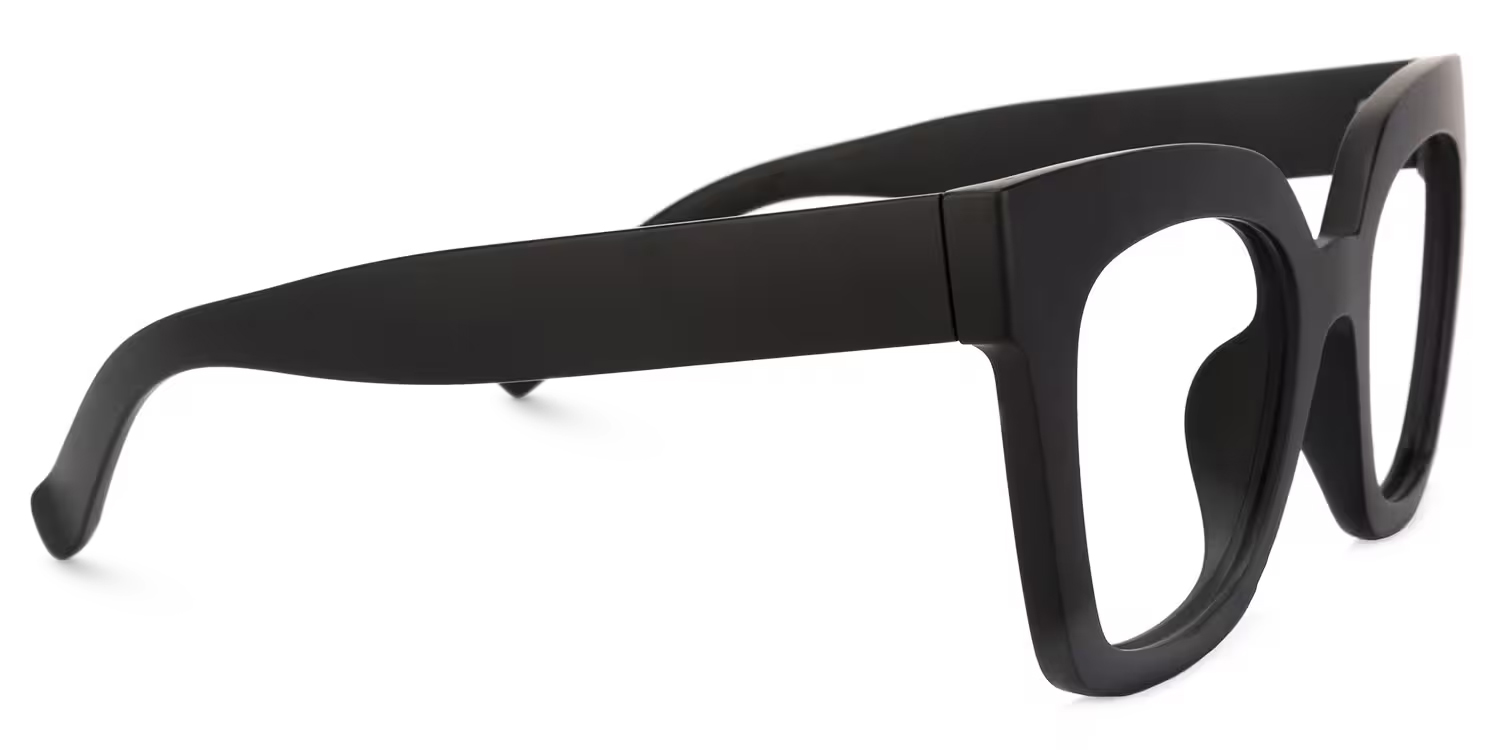 Malcolm Schwarz Quadratisch TR90 Brille2