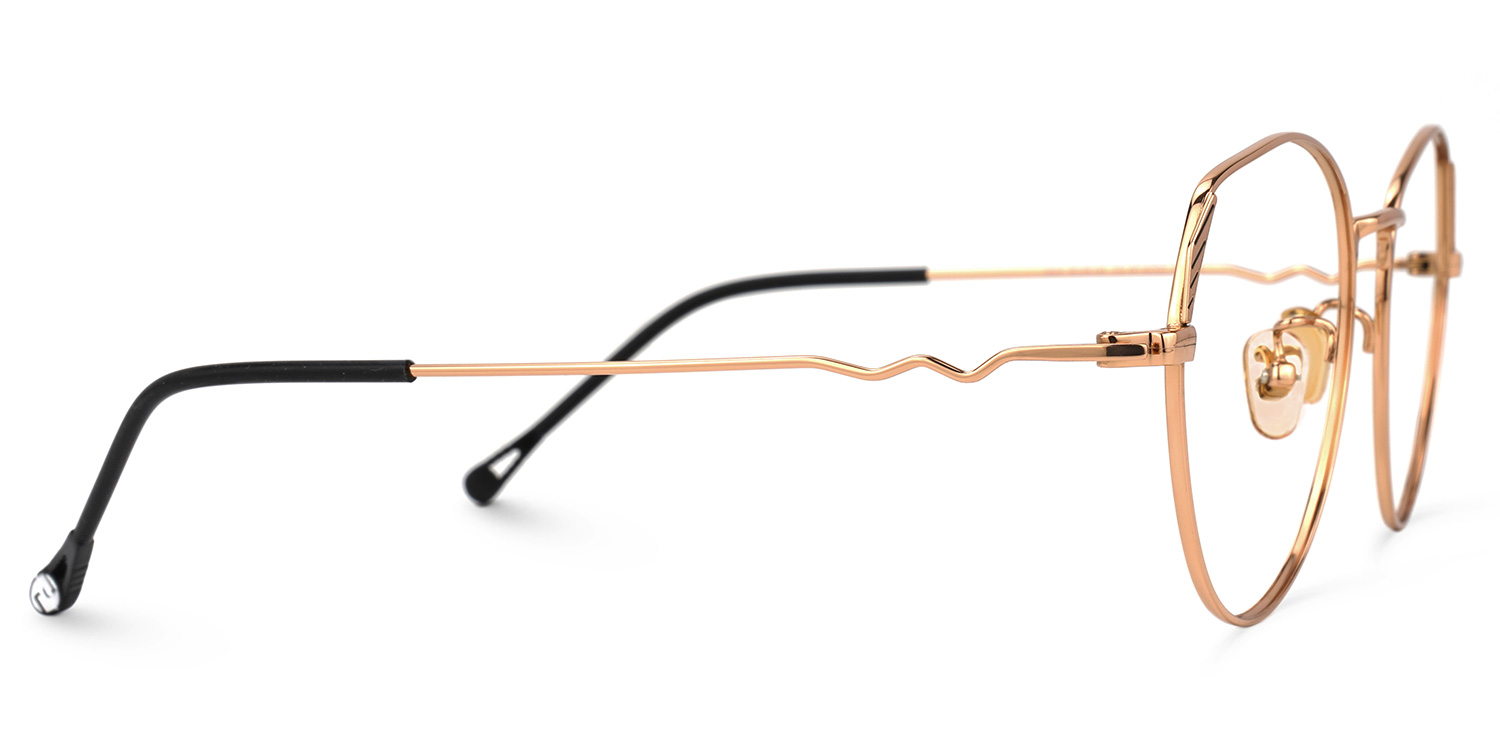 Zelda Gold Rund Brille3