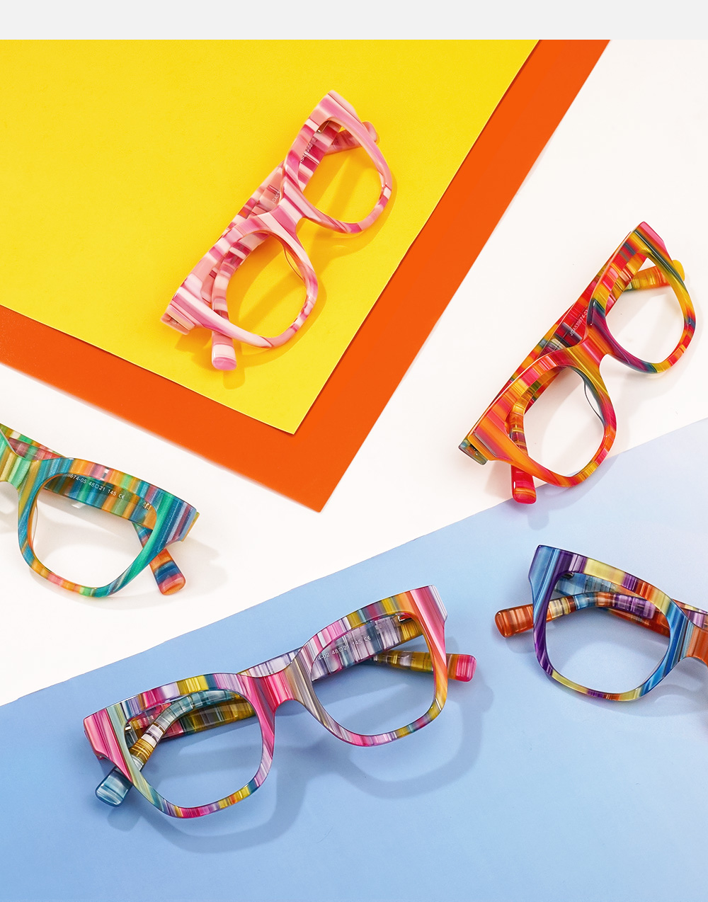 Nereyda Twizzlers Bunt Cateye Bonbon Brille