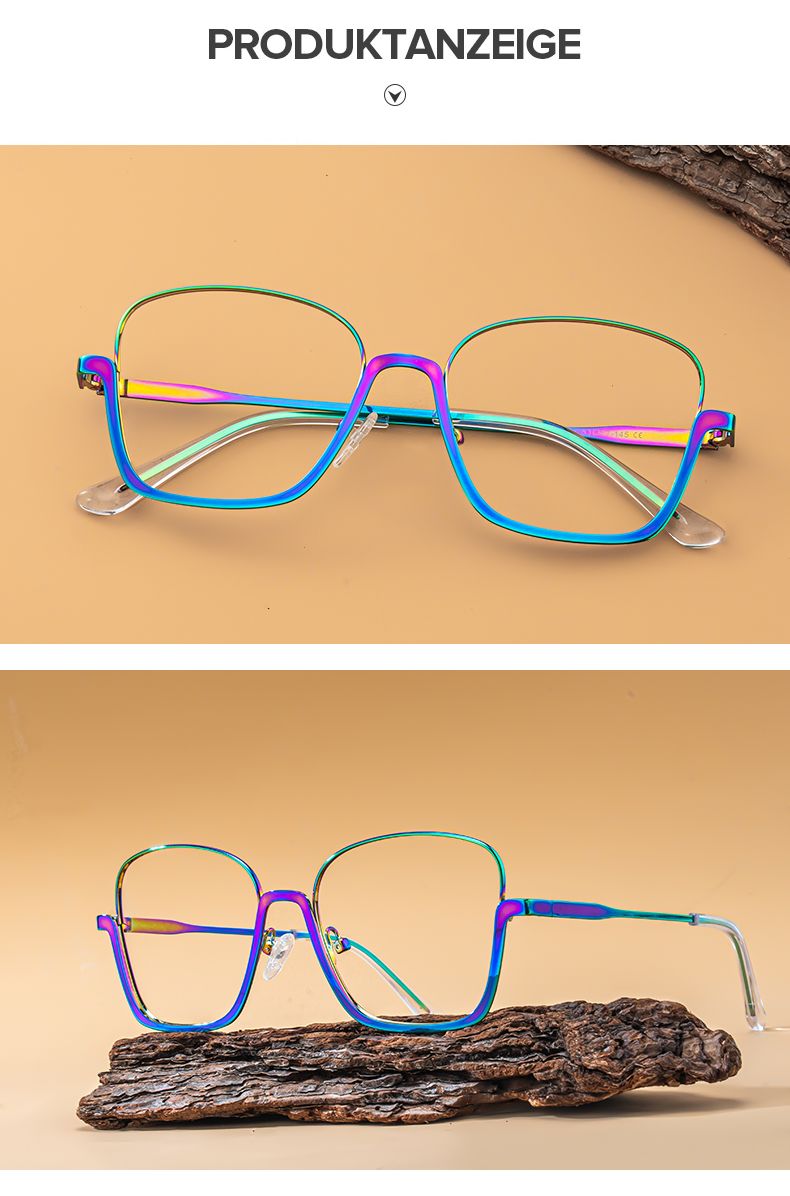 Easter Bunt Quadratisch Brille