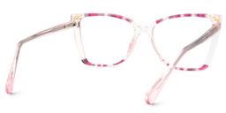 Shelia Rosa-Blumendruck Schmetterling Brille3