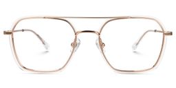 Sherie Gold Pilot Brille0