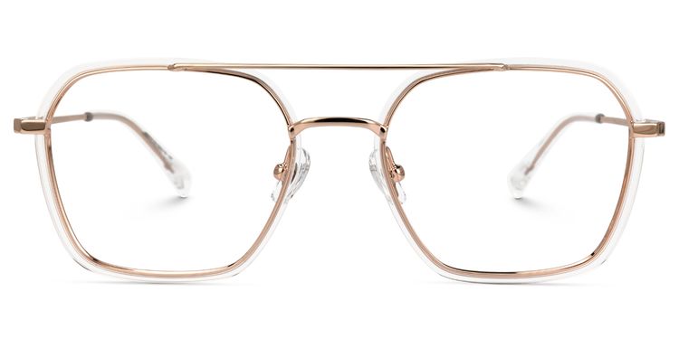 Sherie Gold Pilot Brille