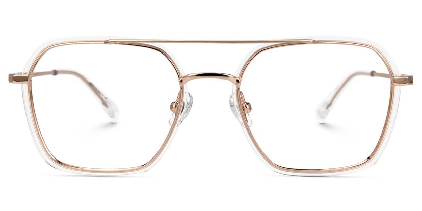 Sherie Gold Pilot Brille